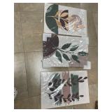 Aaxezm-40 3pcs Canvas Prints Framed