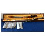 Ryujin sword w/ Certificate in red cloth case