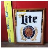 Miller Lite Beer Mirror - 26" x 33"