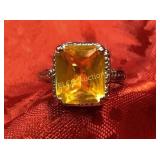 3.98ct. Citrine ring