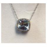 Swiss Blue Topaz necklace
