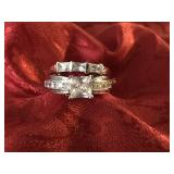 1.50 White Sapphire Princess cut ring
