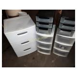 5 Plastic Organizer Cabinets