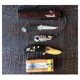 (2)  Knives, Master Cutlery w/ Scorpion sheath