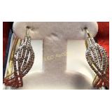 Diamond cluster earrings