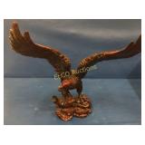 Red Eagle w/ wings spread, made of resin, heavy