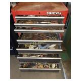Craftsman 6 drawer tool box w/ misc. tools inside