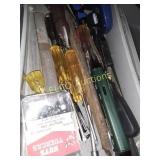 Misc. tools, pliers, tape measure, file etc.