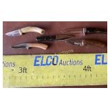 (6) Custom Made Fixed Blade Knives, x the money