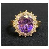 4.06ct Amethyst Estate Ring