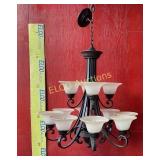 New, 2-Tier Scroll Chandelier