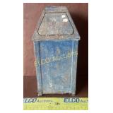 Vintage United Industrial Metal Trash Can