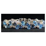 46ct. London & Swiss Blue Topaz, Sterling Silver,