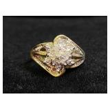 Diamond Cluster, Flower Shaped Ring