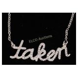 Diamond "Taken" Necklace