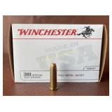 100 Rd Box of Winchester .38 Special