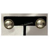 Sterling Silver Round, Post Earrings