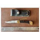 Buck 110 Hunter Folding Knife w/ Leather Sheath