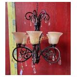 New, 1-Tier Chandelier w/ Crystal Accents