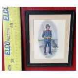 11"x14" Bruce Marshall Print, Commadore & Tx Navy