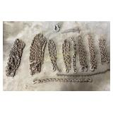 Large Lot of Chains & 1 Binder