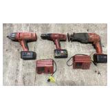 Milwaukee 18V Cordless Set, 1/2" Impact, Drill,