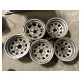 (5) Misc 4 3/4- 8" Wheels, x the money
