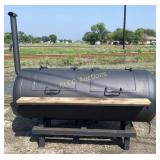 Large Custom Steel BBQ Pit / Smoker