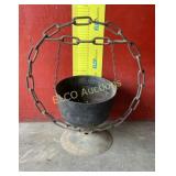Vintage Kettle Pot w/ Chain Linked Stand