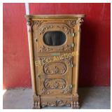 Antique Oak Lion Carved "New Grand" Ice Box