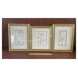 (3) Framed Bathroom Spa Pictures