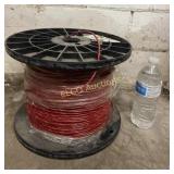 Roll of Red w/ Yellow Spiral Strip Wire