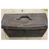 Black Metal Tool Box w/ Misc Hand Tools
