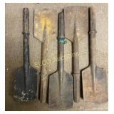 (5) Brunner & Lay 1 1/4" x 6" Red Hex Shank