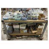 Shop Built Rolling Table w/ Contents