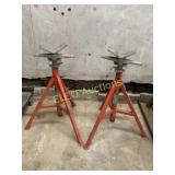 (2) Ridgid Pipe Stands Model VJ-99 Cat # 56662