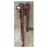 2 Pipe Wrenches, 36" & 24"