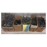 (5) Boxes of Misc. Conduit Clips Dif Types & Sizes
