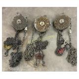 (3) Midget 250lbs Chain Hoists, x the money