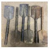 (6) Brunner & Lay 1 1/4" x 6" Red Hex Shank