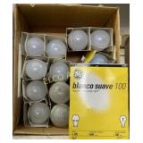 (6) New GE Blanco Suave 100w Light Bulbs, x the