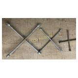 (3) 4-Way Tire Irons