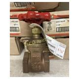 (6) Boxes of New B&K 1-1/4" Threded Gate Valves,