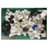 Box of Misc. Sized PVC Fittings, Couplers Elbows,