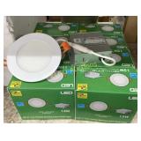 (9) New LED 4" Line Voltage Recessed Slim Panel