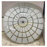 (8) Round Flush Mounts w/ Clear Line Design on