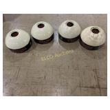 (4) 1970 Coors Light pool table light globes