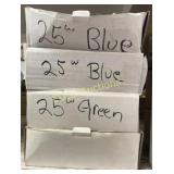 4- Boxes Misc. Colored Light Bulbs- Blue, Green