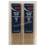 (2) 100 Rd Boxes of CCI .22 LR, x the money