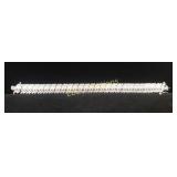 3 Row Diamond Tennis Bracelet